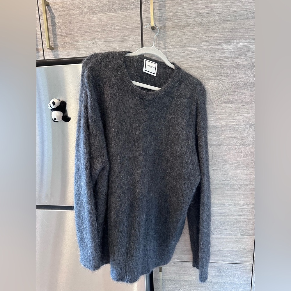 Wooyoungmi Grey Mohair Sweater, size L, excellent condition